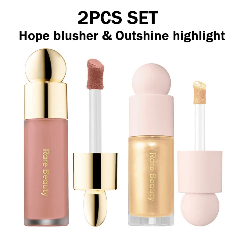 Seltener Schönheitspuder-Highlighter, Rouge, Wasser, Licht, Schimmer, wasserdicht, langlebig, Gesichtsbeleuchtung, Aufhellung des Liquid-Highlighters