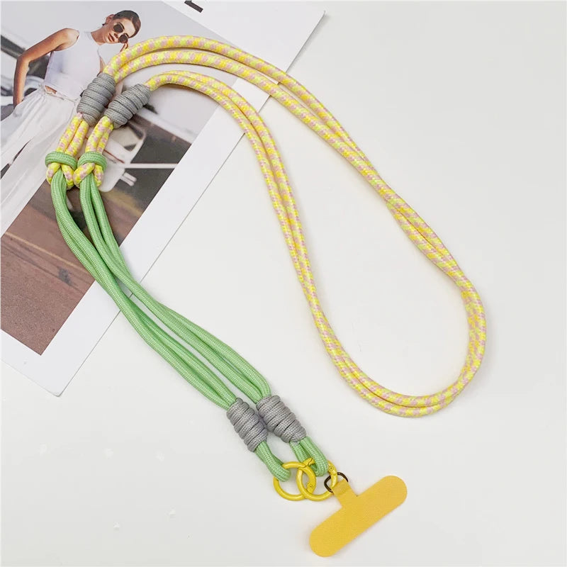 3-in-1-Umhängeseil zum Aufhängen von Mobiltelefonen, Umhängeband, Handschlaufe, abnehmbares Telefon-Lanyard, Wasserbecher-Hängeseil
