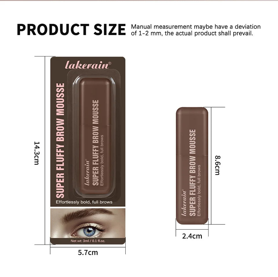 Superfluff Volumizing Brow Mousse Tint – Getöntes Augenbrauengel, Wasserfest & Langlebig