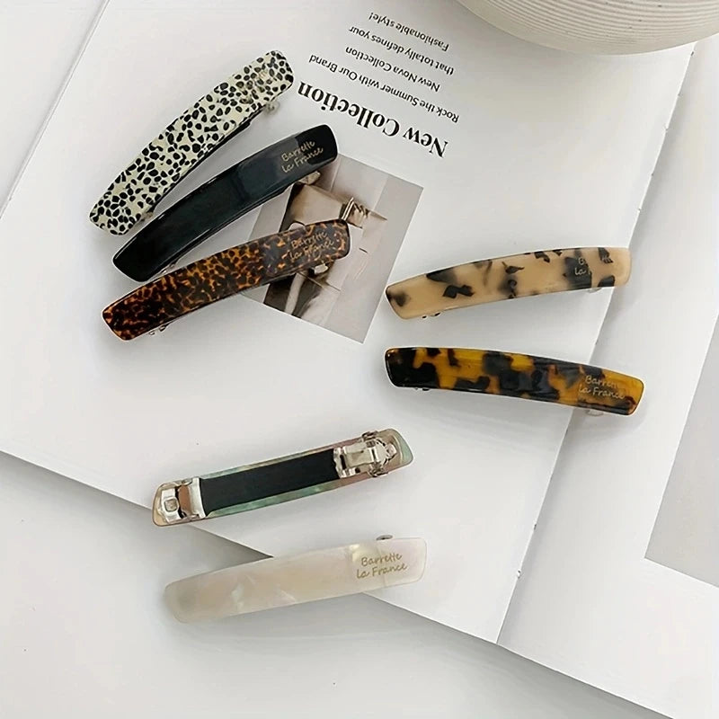 Acetat-Haarspange, elegante Haarklammer, bunte geometrische Haarspangen, Haarnadel für Damen, Haarschmuck