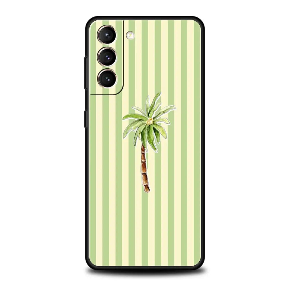 Handyhülle für Samsung Galaxy – Weiche TPU-Hülle mit Baum-, Enten-, Zitronen- & Blumenmuster
