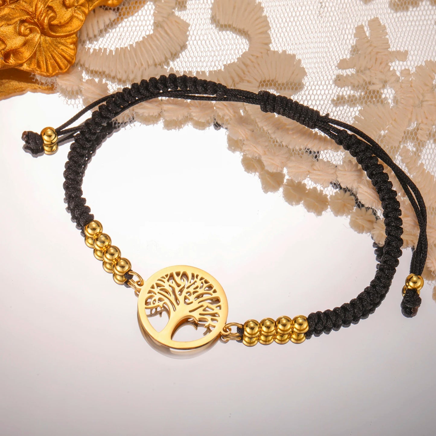 Edelstahl-Armband mit Lebensbaum-Anhänger – Klassischer Schmuck für Damen und Herren