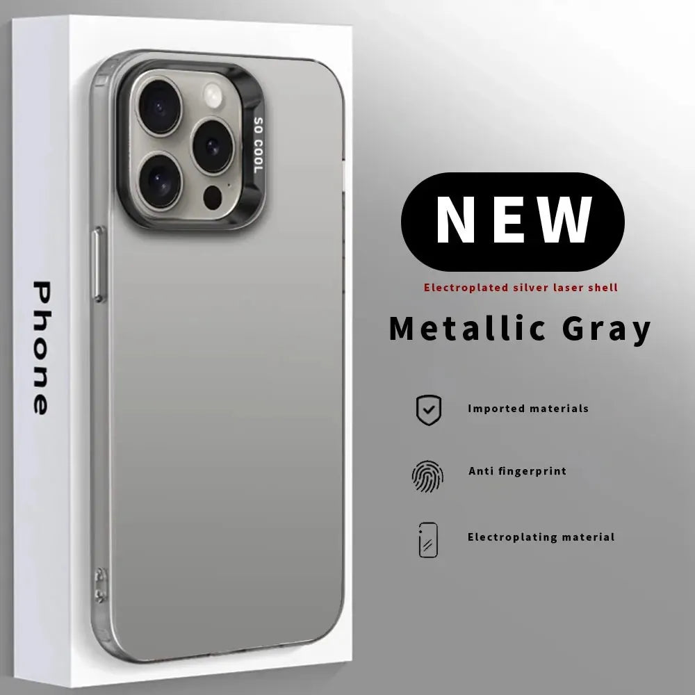 iPhone Hülle „Königreich Marokko“ – Silbernes Design, Stoßfest & Elegant