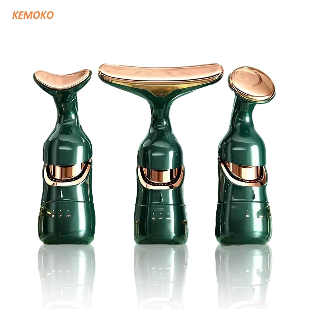 3-in-1 Gesichtslifting & Halsmassagegerät | EMS Anti-Aging & Hautstraffung