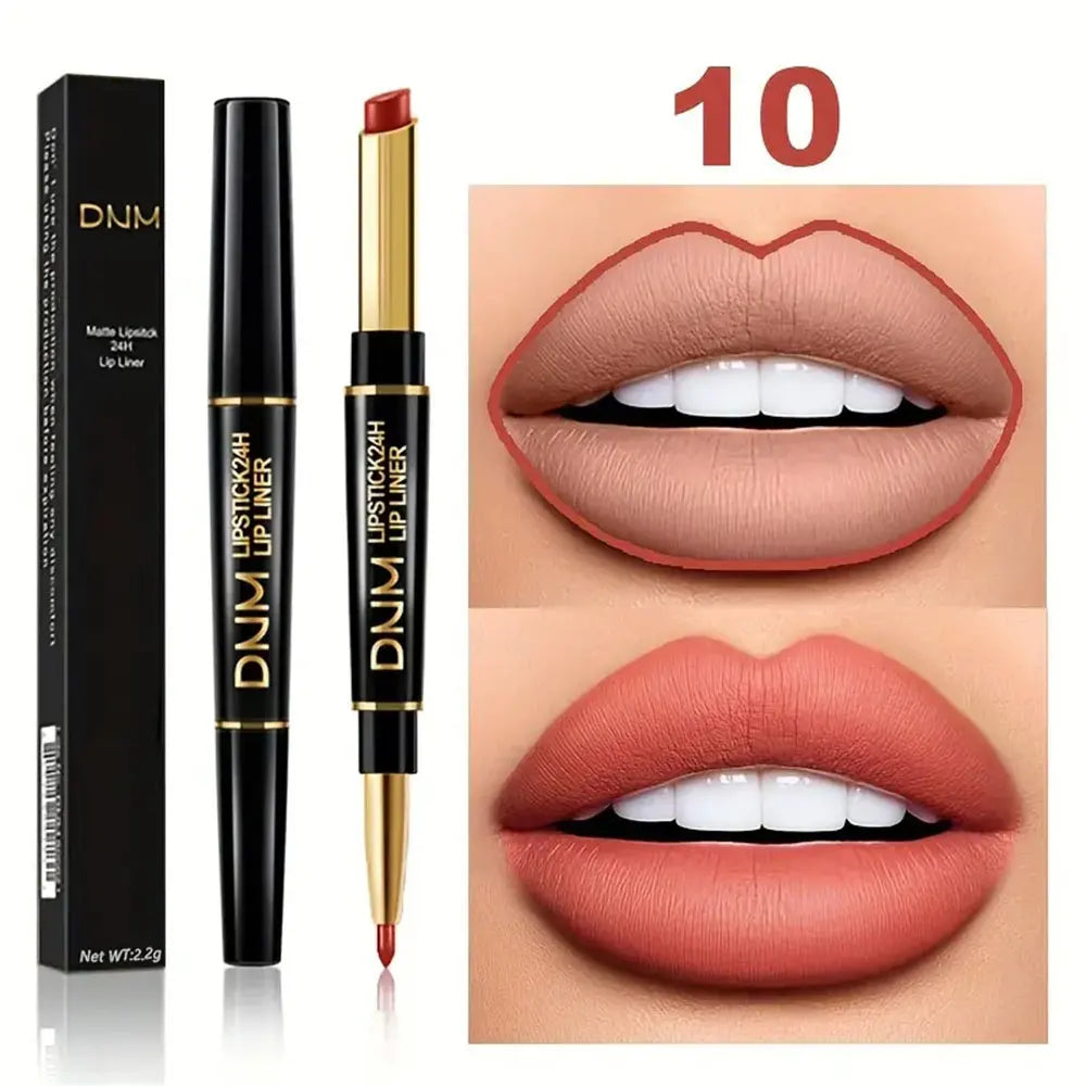 Doppelseitiger Lippenstift & Lipliner – hochpigmentiert, wasserfest, langanhaltend