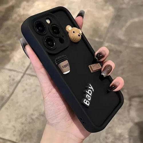 3D Bär iPhone Hülle – Für iPhone 11/12/13/14/15/16/17 & Pro Max