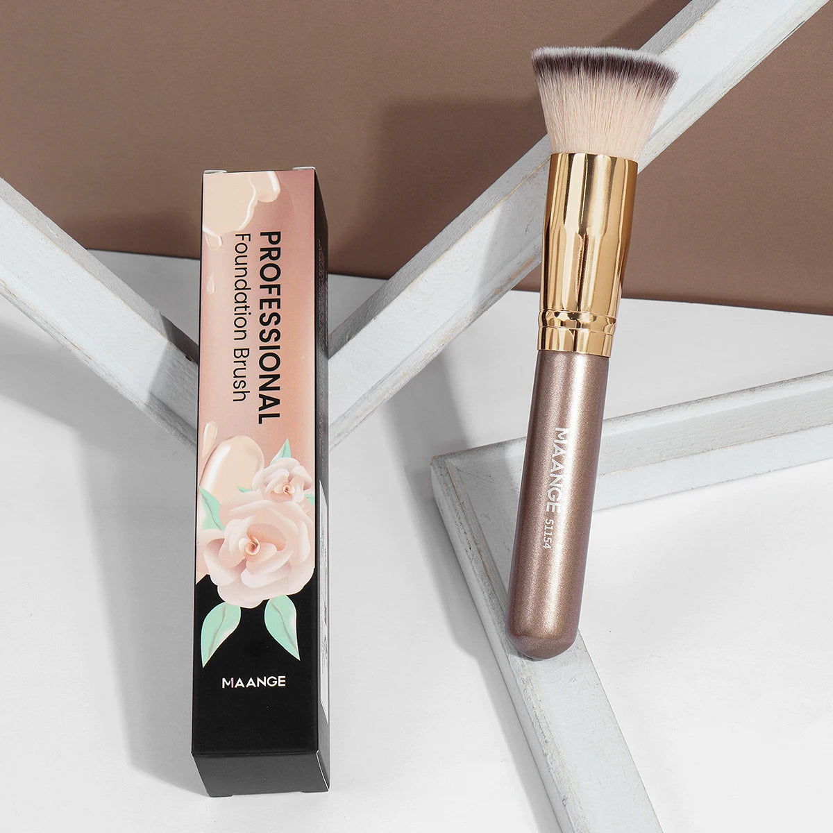Maange 1PCS Make-Up Pinsel mit Box Foundation Concealer Pulver Erröten Kontur Pinsel Dichten Weichen Borsten Pinsel Schönheit Werkzeug für Frauen