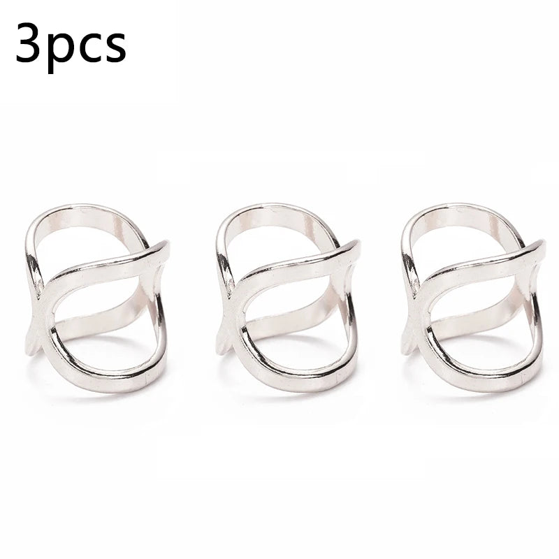 3 stücke Mode Kreuz Schal Clip X Form Metall Broschen Für Frauen Hohl Bogen Schals Schnalle Halter Schals Schmuck Kleidung zugriffs