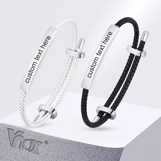 Edelstahl-Armband mit kostenloser Gravur – personalisierbarer Namensarmreif