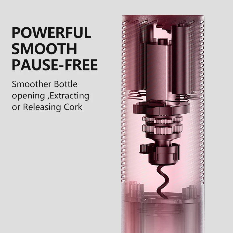 VinoEase Pro – Automatischer Elektrischer Weinflaschenöffner mit USB-Ladung