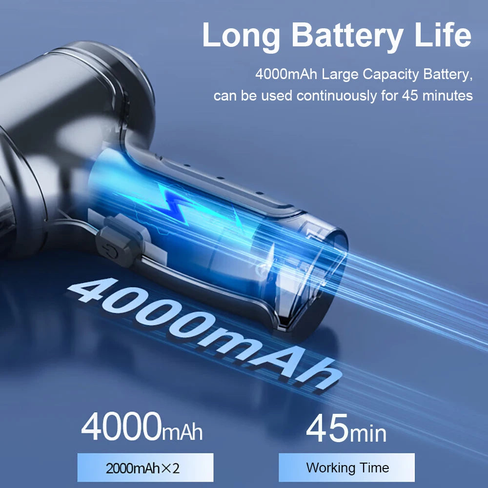 Kabelloser Auto- & Handstaubsauger 2-in-1 | Starke Saugkraft bis 95.000 PA