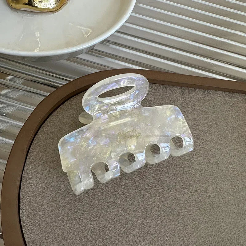 5,5 cm lange Acetat-Haarkrabben, rote Haarspangen für Mädchen und Frauen, zum Binden von Haarschmuck, neue koreanische Mode