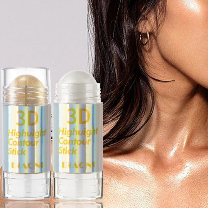3D Highlighter & Contouring Stick – Schimmernder Creme-Highlighter für ein strahlendes Gesicht