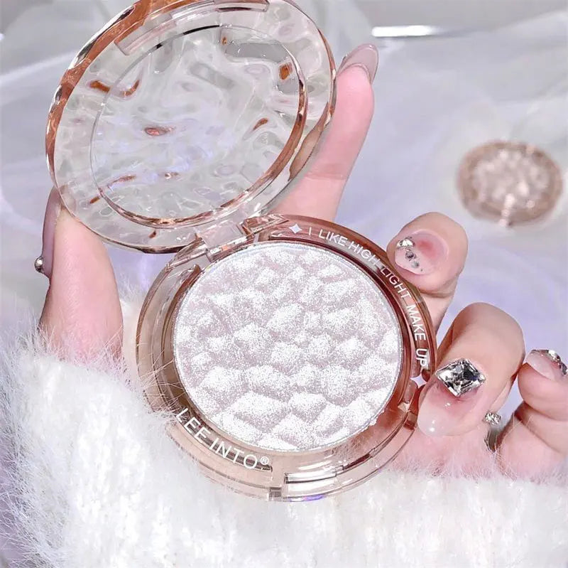 Hochglanz Puder glanz Glitter Highlight Kontur Palette natürlicher Glanz Kontur Concealer dauerhaftes Licht