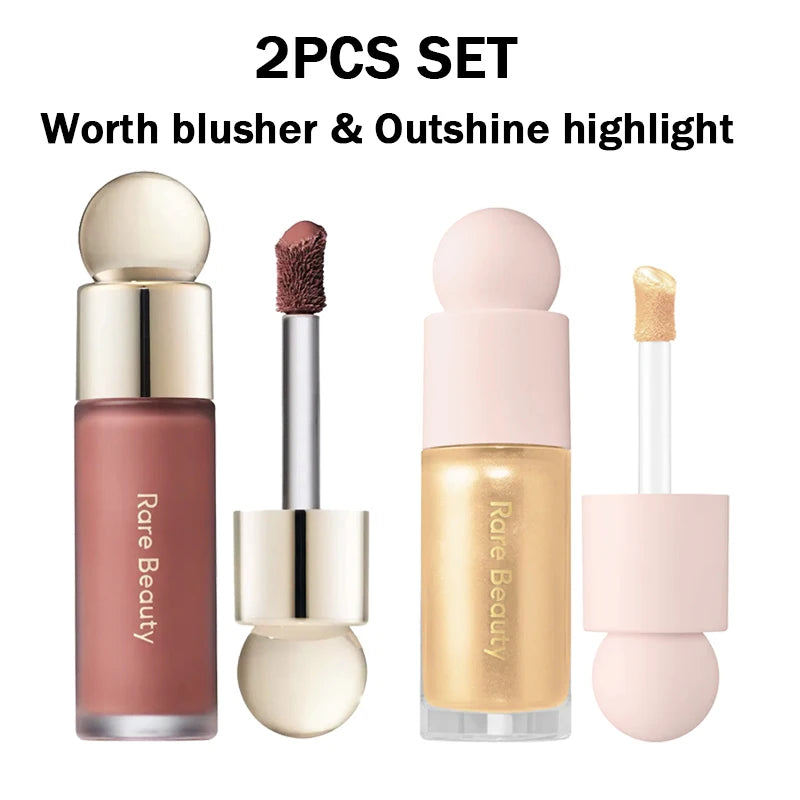 Seltener Schönheitspuder-Highlighter, Rouge, Wasser, Licht, Schimmer, wasserdicht, langlebig, Gesichtsbeleuchtung, Aufhellung des Liquid-Highlighters