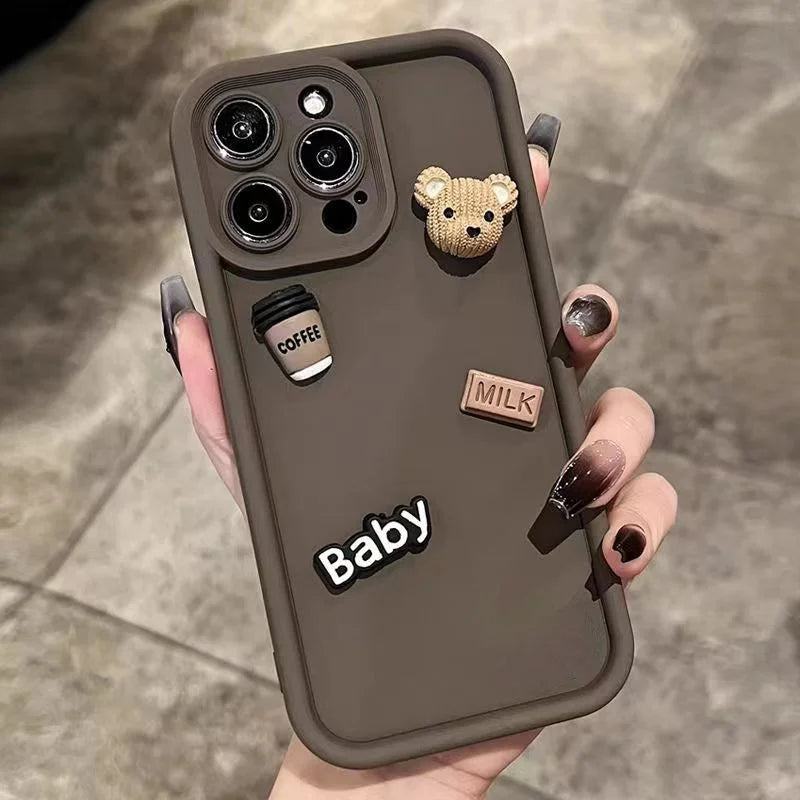 3D Bär iPhone Hülle – Für iPhone 11/12/13/14/15/16/17 & Pro Max