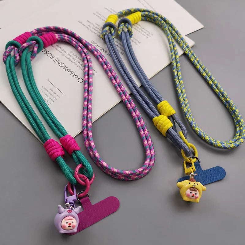 3-in-1-Umhängeseil zum Aufhängen von Mobiltelefonen, Umhängeband, Handschlaufe, abnehmbares Telefon-Lanyard, Wasserbecher-Hängeseil