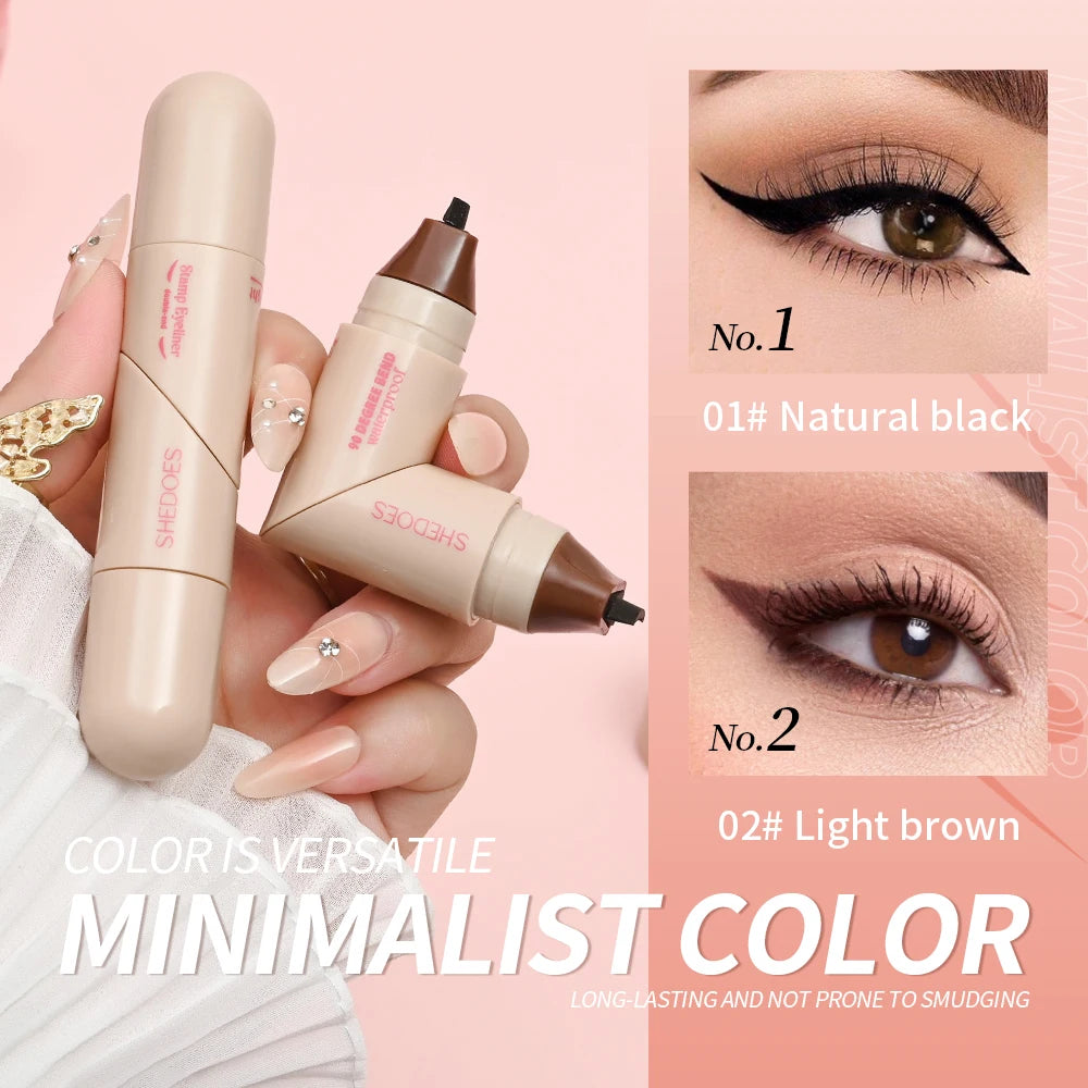 1PC Eyeliner-Stift wasserfest, schnell trocknend, langlebig, glatt und leicht zu färben, natürliches Augen-Make-up erstellen