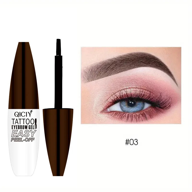 3D Peel-off Augenbrauen Gel Tönung Wasserdicht Dauerhafte Nicht Verschmieren Eyeliner Stift Natürliche Flüssigkeit Stirn Tattoo Sterben Creme Make-Up