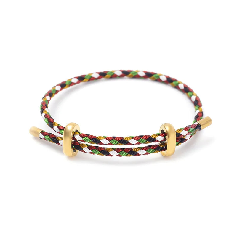 BenS Hohe qualität Draht Seil Armreif Für Frauen Bunte Handgemachte DIY Männer Armbänder Einstellbare seil Armband Schmuck großhandel B13