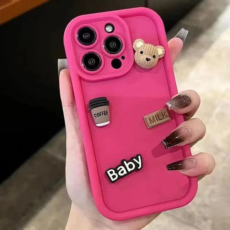 3D Bär iPhone Hülle – Für iPhone 11/12/13/14/15/16/17 & Pro Max