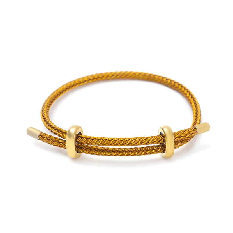 BenS Hohe qualität Draht Seil Armreif Für Frauen Bunte Handgemachte DIY Männer Armbänder Einstellbare seil Armband Schmuck großhandel B13
