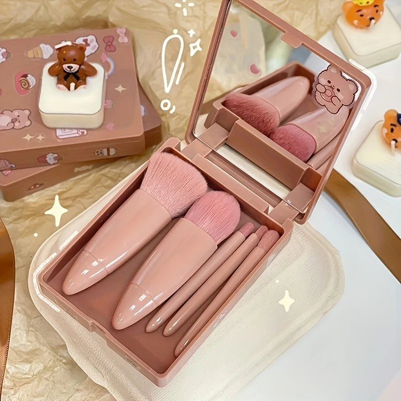Make-up-Pinsel-Set mit Spiegel