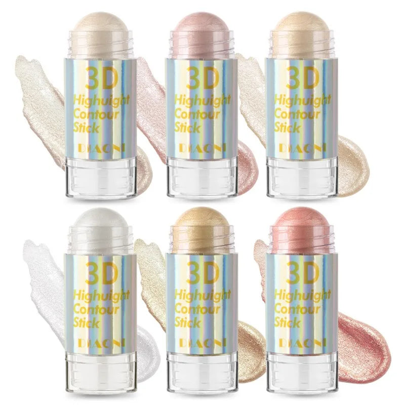 3D Highlighter & Contouring Stick – Schimmernder Creme-Highlighter für ein strahlendes Gesicht