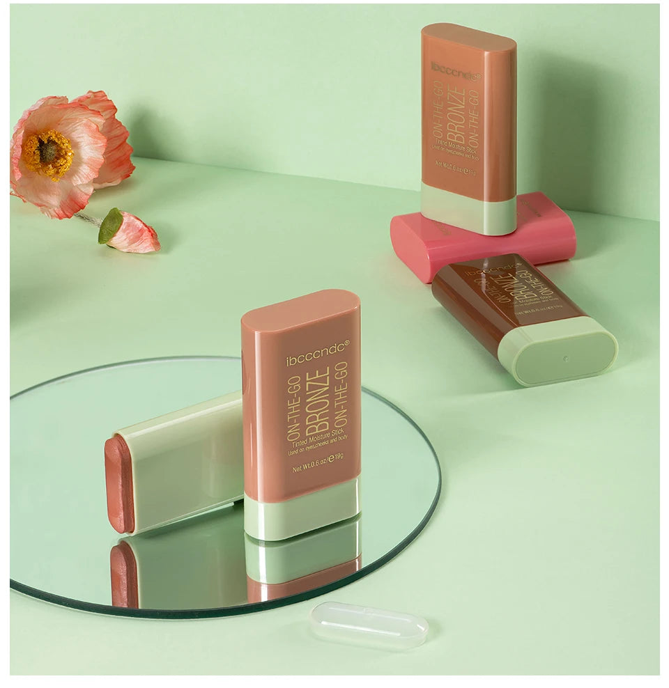 Multifunktions-Rougestift, Gesichts-Make-up, wasserfest, einfache Farbe, Rouge-Rouge-Creme, Kontur-Rendering, aufhellendes Kontur-Make-up