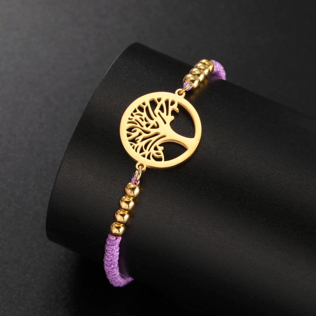 Edelstahl-Armband mit Lebensbaum-Anhänger – Klassischer Schmuck für Damen und Herren