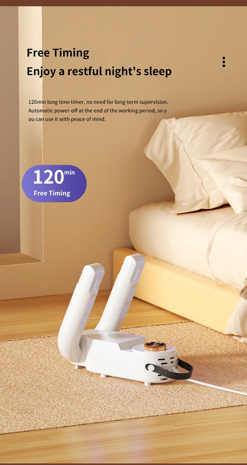 DryPro Flex: Elektrischer Schuhtrockner, Stiefelwärmer