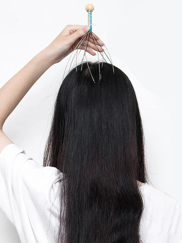 2er-Set Kopf-Massagegerät | Octopus Kopfhaut-Kraller für Entspannung