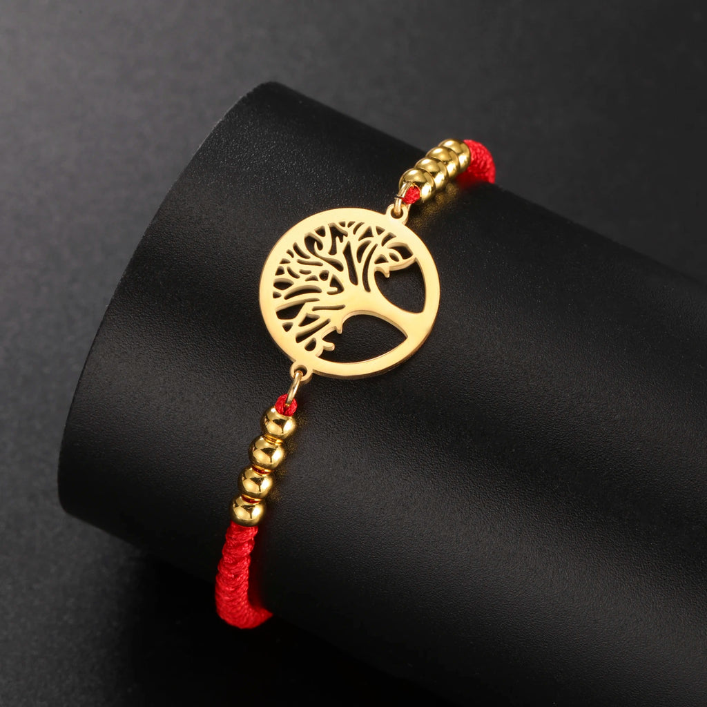 Edelstahl-Armband mit Lebensbaum-Anhänger – Klassischer Schmuck für Damen und Herren
