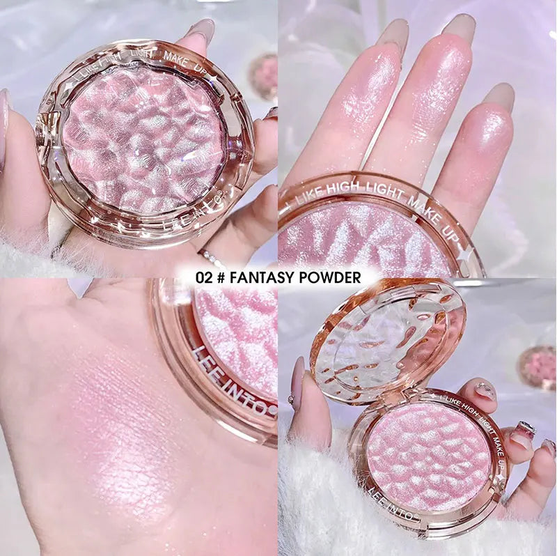 Hochglanz Puder glanz Glitter Highlight Kontur Palette natürlicher Glanz Kontur Concealer dauerhaftes Licht
