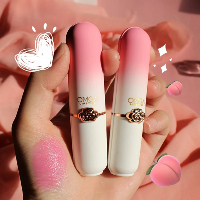 Pfirsichfarbener Farbwechsel-Lippenbalsam | Feuchtigkeitsspendend & Antihaft