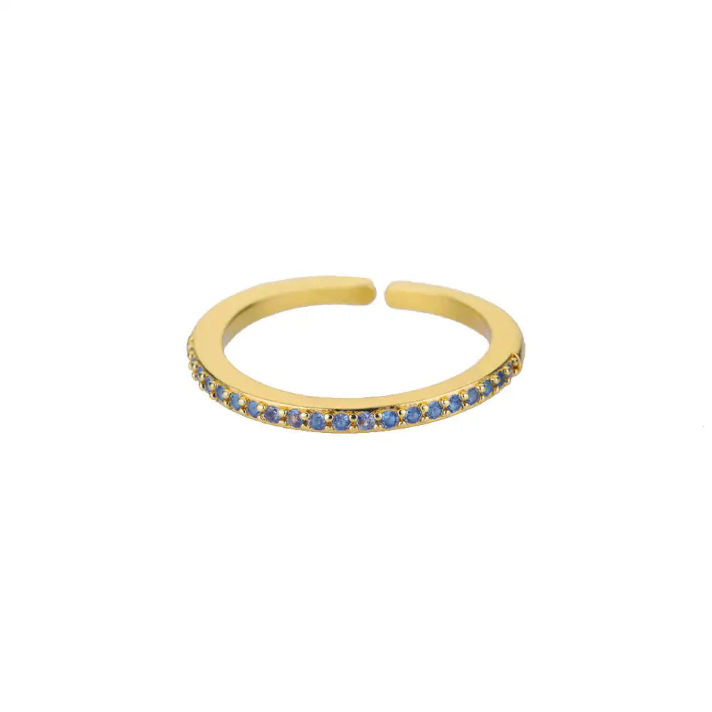Mini Zirkon Grüne Ringe Für Frauen Edelstahl Gold Farbe Einstellbare Finger Ring Verlobung Hochzeit Weihnachten Schmuck Geschenk