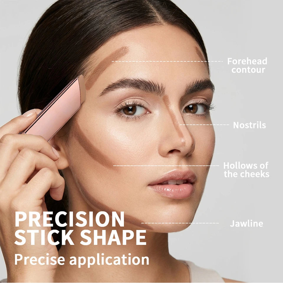 Konturstift Bronzing-Creme Bronzer-Stift Sofortige Konturierung Dunkle Augenringe Gesichtskontur Gesichts-Foundation Make-up