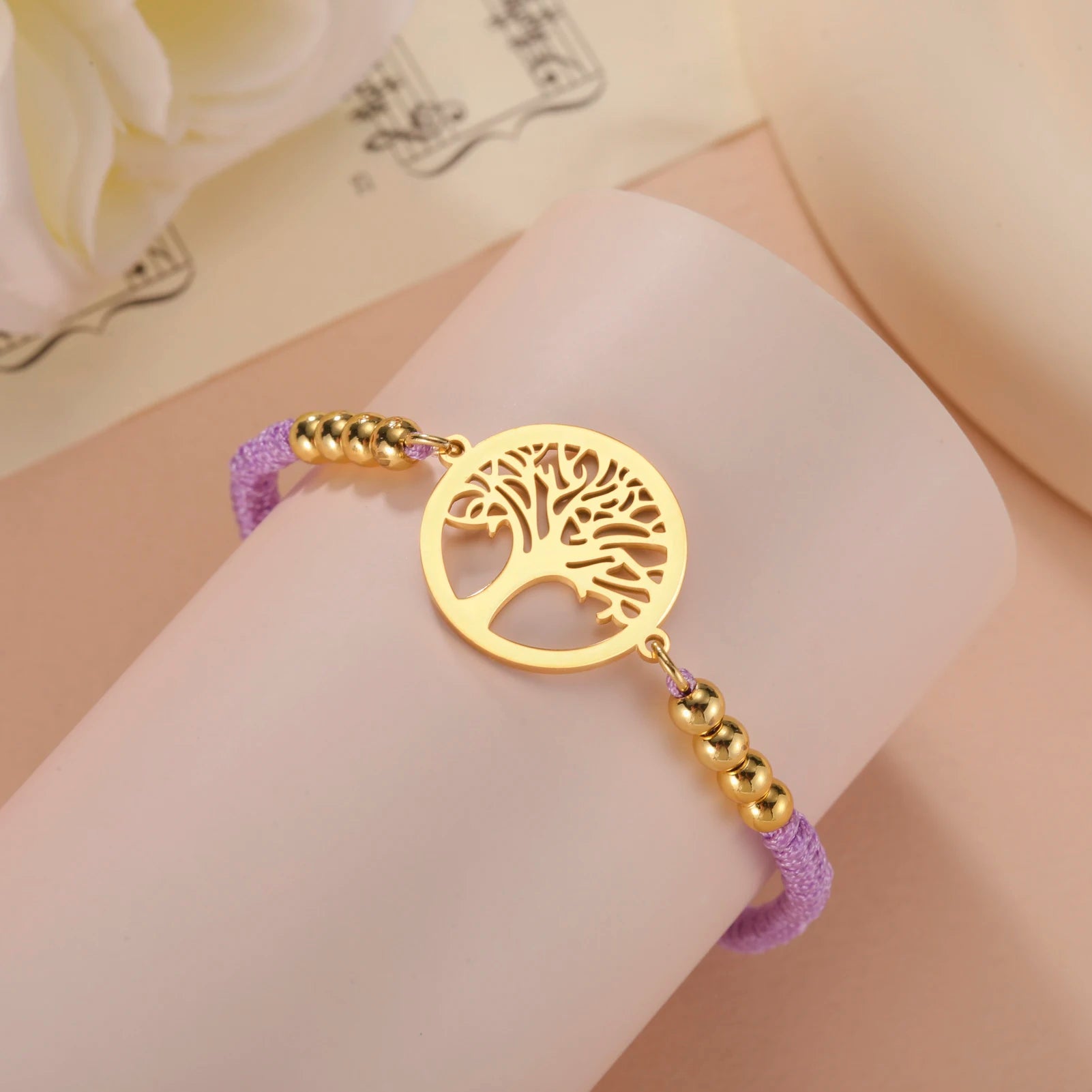 Edelstahl-Armband mit Lebensbaum-Anhänger – Klassischer Schmuck für Damen und Herren