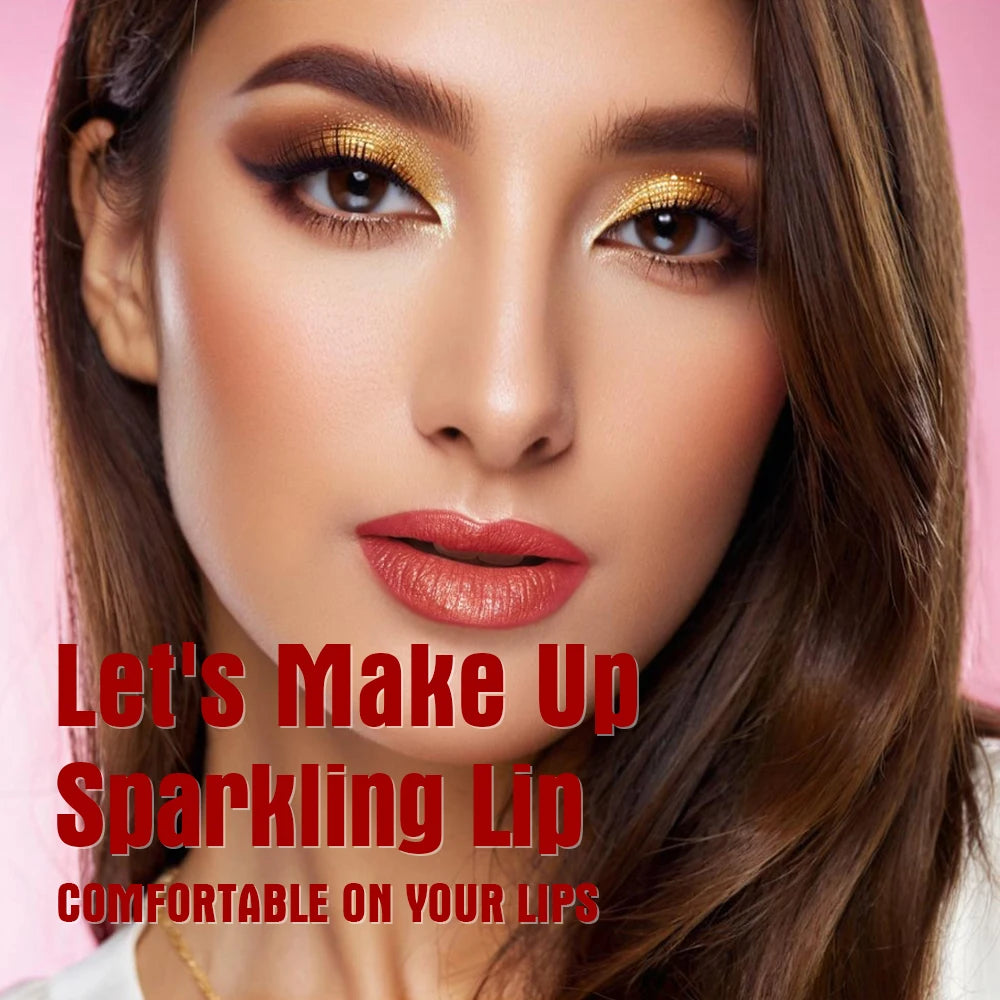 Rosa Glitzer Lippenstift – Wasserfest & Matt Finish