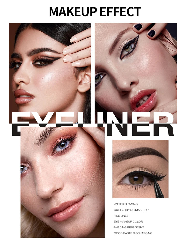 Präzisions-Liquid Eyeliner – Schwarz, langlebig & wasserfest