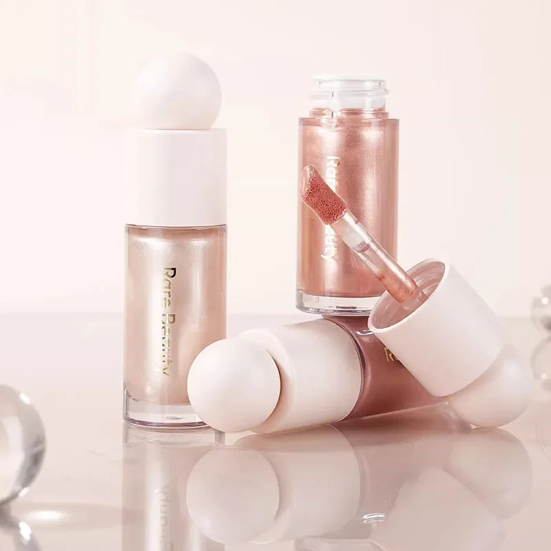 Seltener Schönheitspuder-Highlighter, Rouge, Wasser, Licht, Schimmer, wasserdicht, langlebig, Gesichtsbeleuchtung, Aufhellung des Liquid-Highlighters