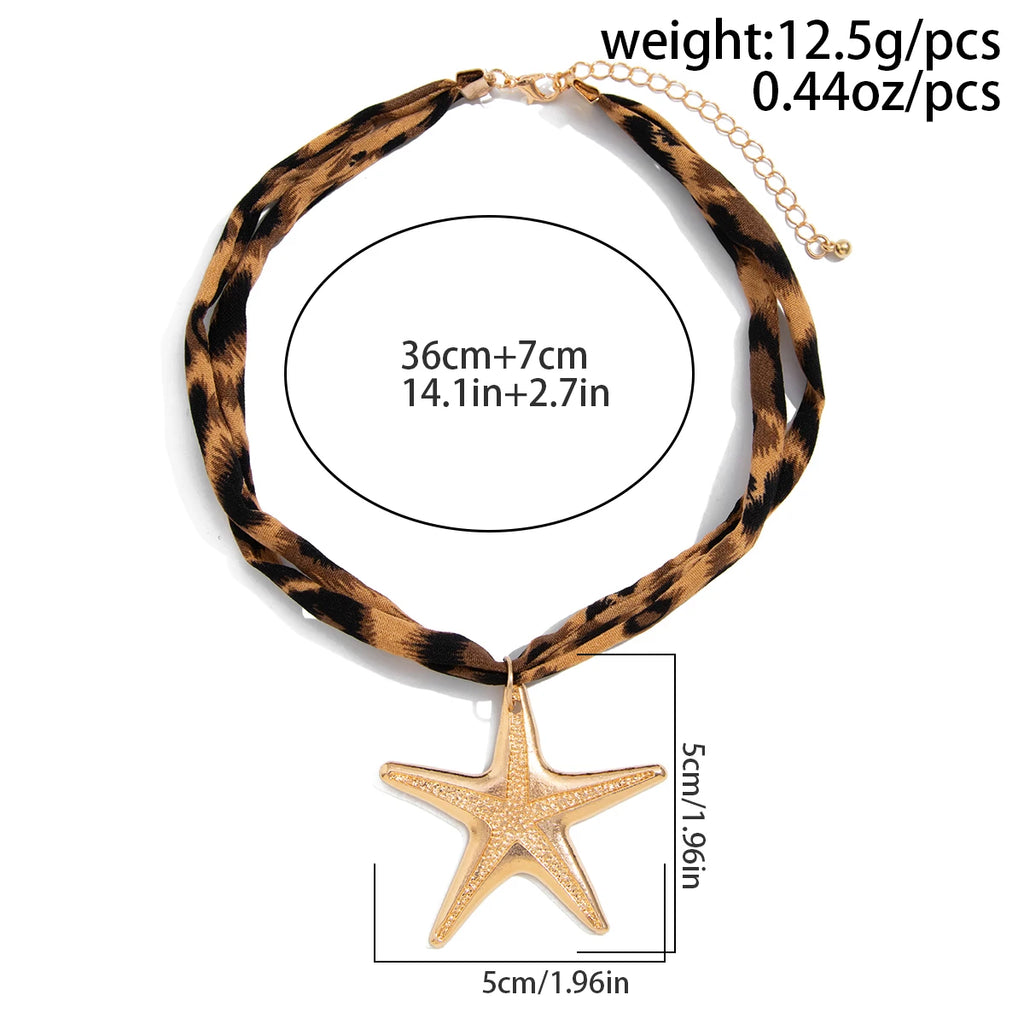Ingemark 7 Stile Ethnische Multilayer Samt Kette Halskette Frauen 2025 Neue Mode Metall Conch Seestern Herz Anhänger Hals Schmuck