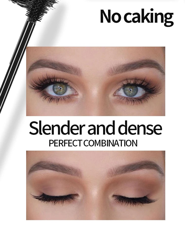 Yanqina flüssiger Eyeliner Bleistift 4d wasserdichte Mascara Set Kosmetik Eyeliner dicke Curling Mascara Augenbrauen Bleistift Augen Make-up