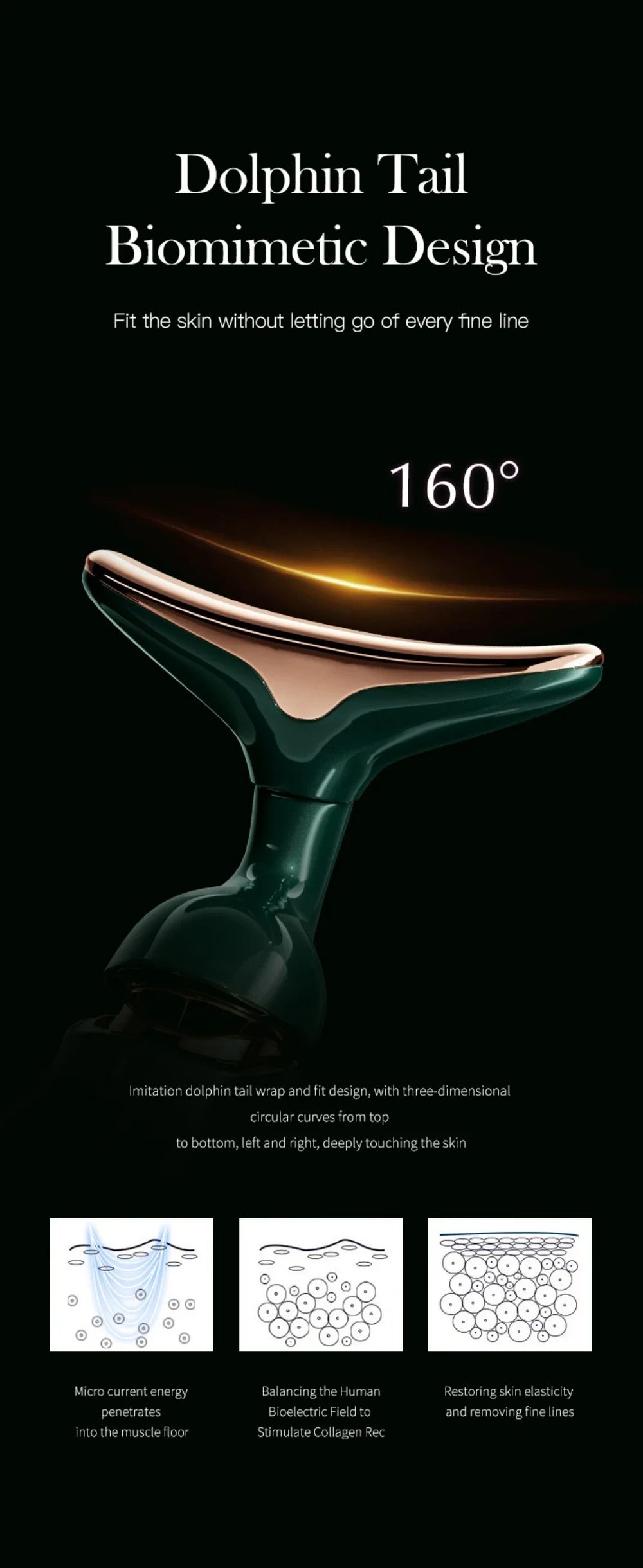 3-in-1 Gesichtslifting & Halsmassagegerät | EMS Anti-Aging & Hautstraffung