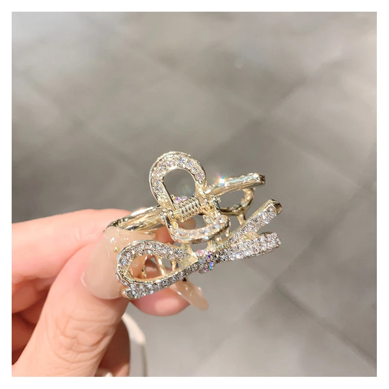 Neue Mode Legierung Strass Greif Clip Glänzende Strass Pferdeschwanz Clip Haarnadel Für Mädchen Frauen Kopfschmuck Schmuck Dekoration