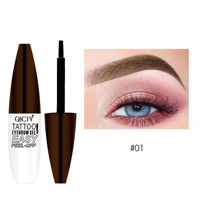 3D Peel-off Augenbrauen Gel Tönung Wasserdicht Dauerhafte Nicht Verschmieren Eyeliner Stift Natürliche Flüssigkeit Stirn Tattoo Sterben Creme Make-Up