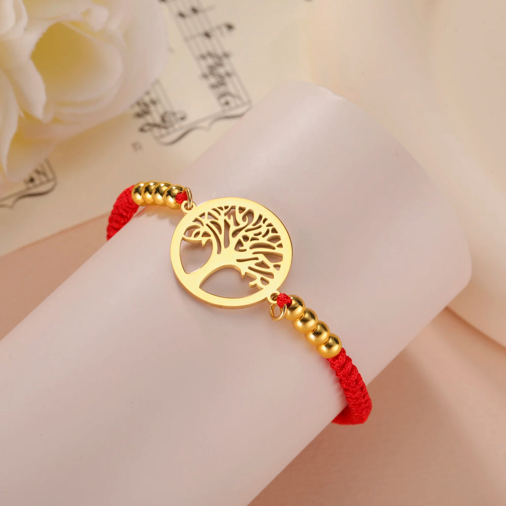 Edelstahl-Armband mit Lebensbaum-Anhänger – Klassischer Schmuck für Damen und Herren