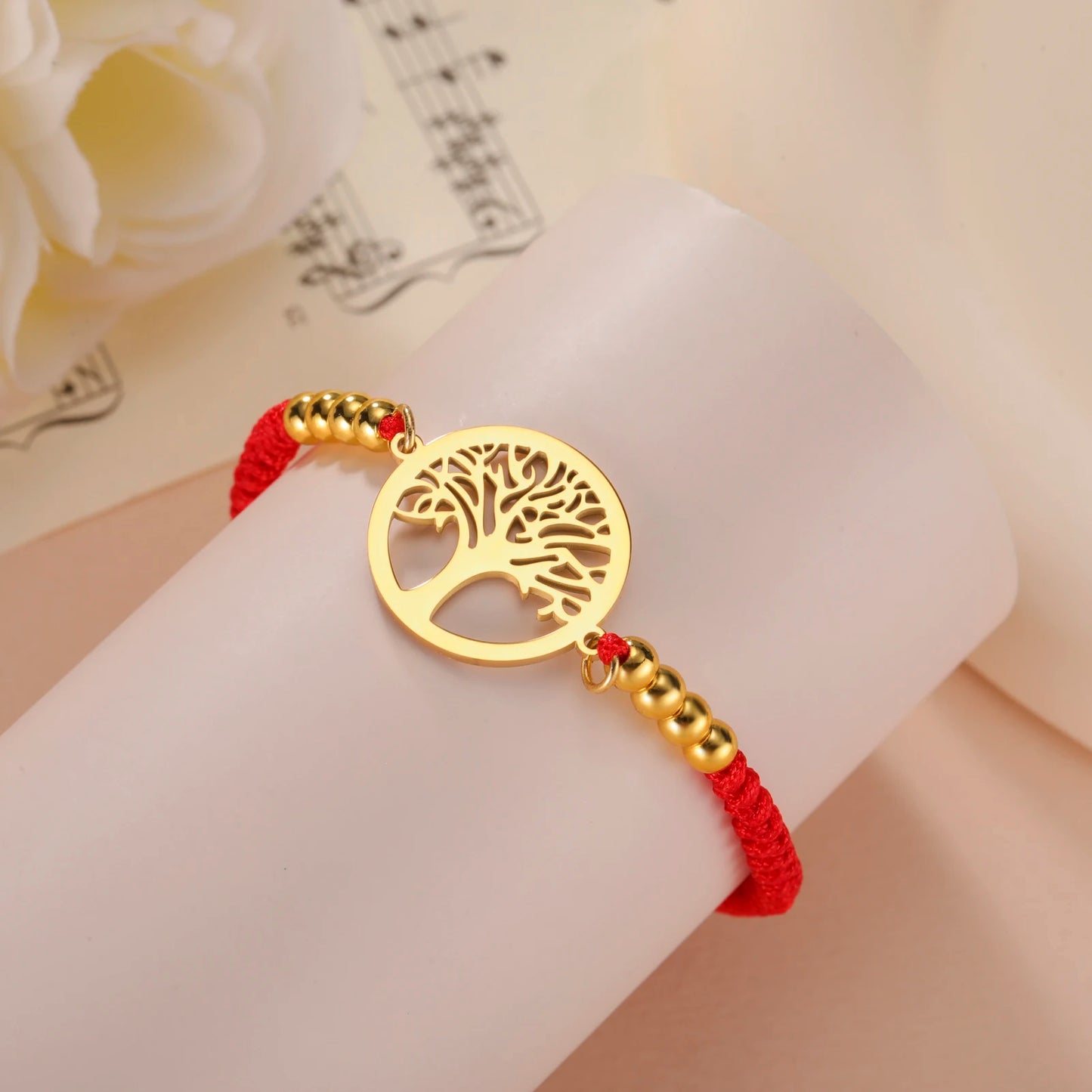 Edelstahl-Armband mit Lebensbaum-Anhänger – Klassischer Schmuck für Damen und Herren