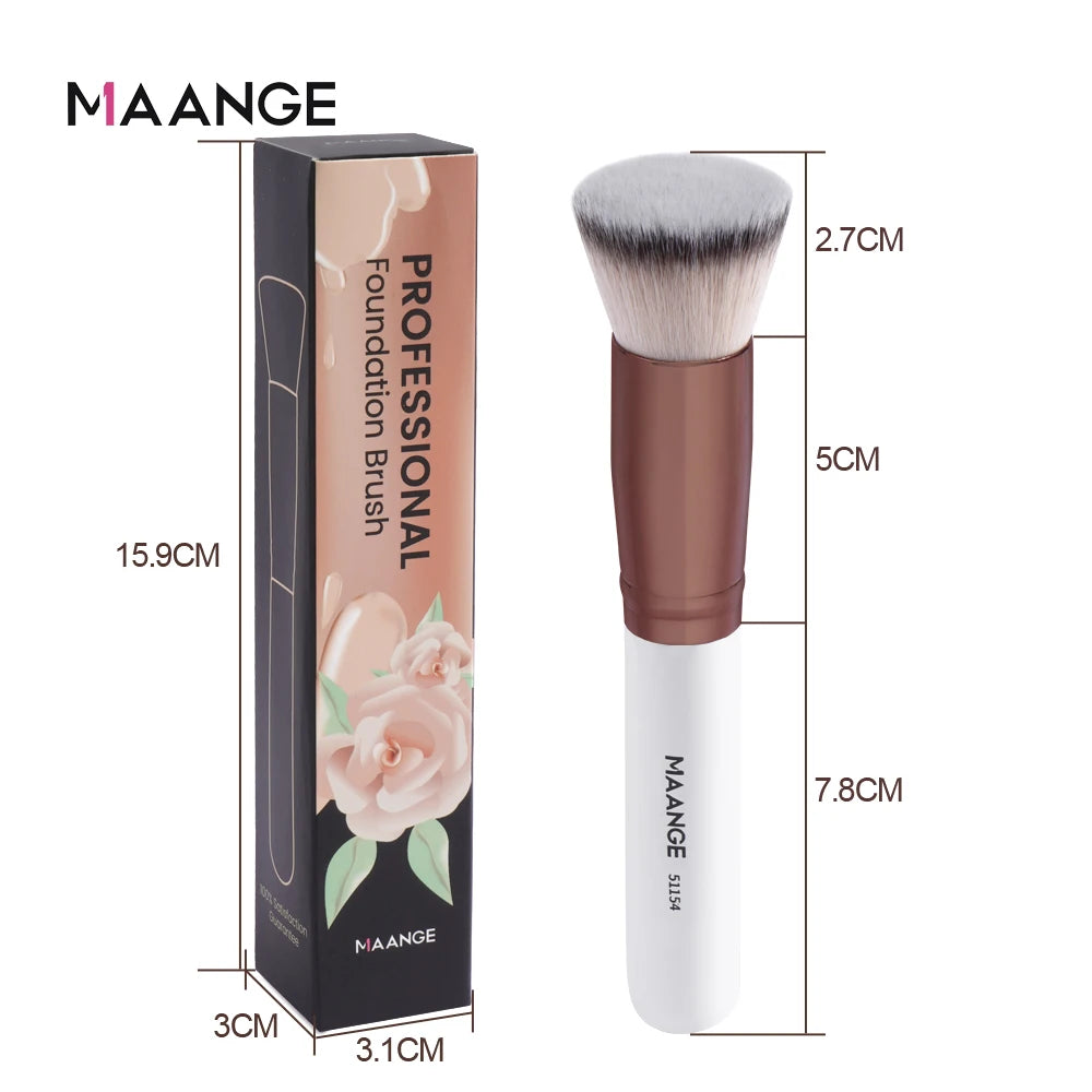 Maange 1PCS Make-Up Pinsel mit Box Foundation Concealer Pulver Erröten Kontur Pinsel Dichten Weichen Borsten Pinsel Schönheit Werkzeug für Frauen