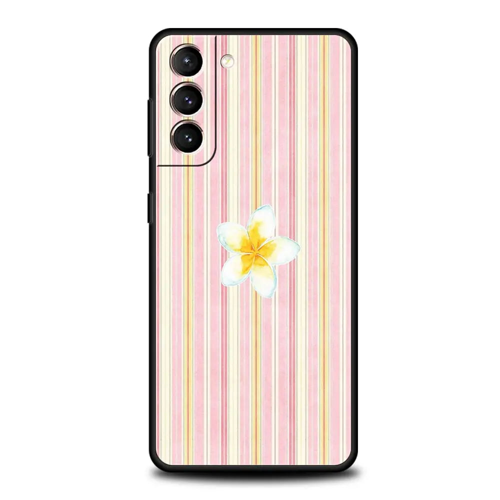 Handyhülle für Samsung Galaxy – Weiche TPU-Hülle mit Baum-, Enten-, Zitronen- & Blumenmuster
